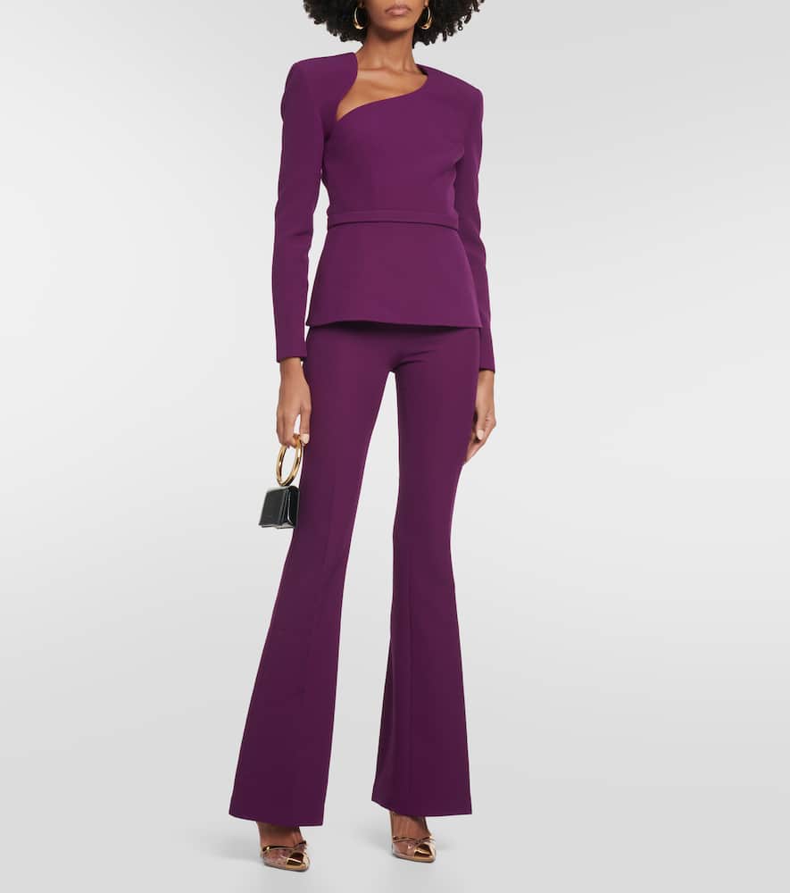 Cutout crêpe top