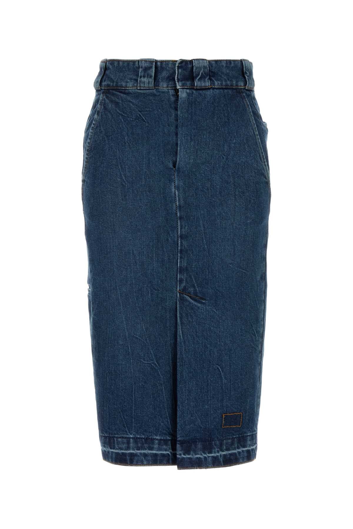 Denim Skirt — Blue