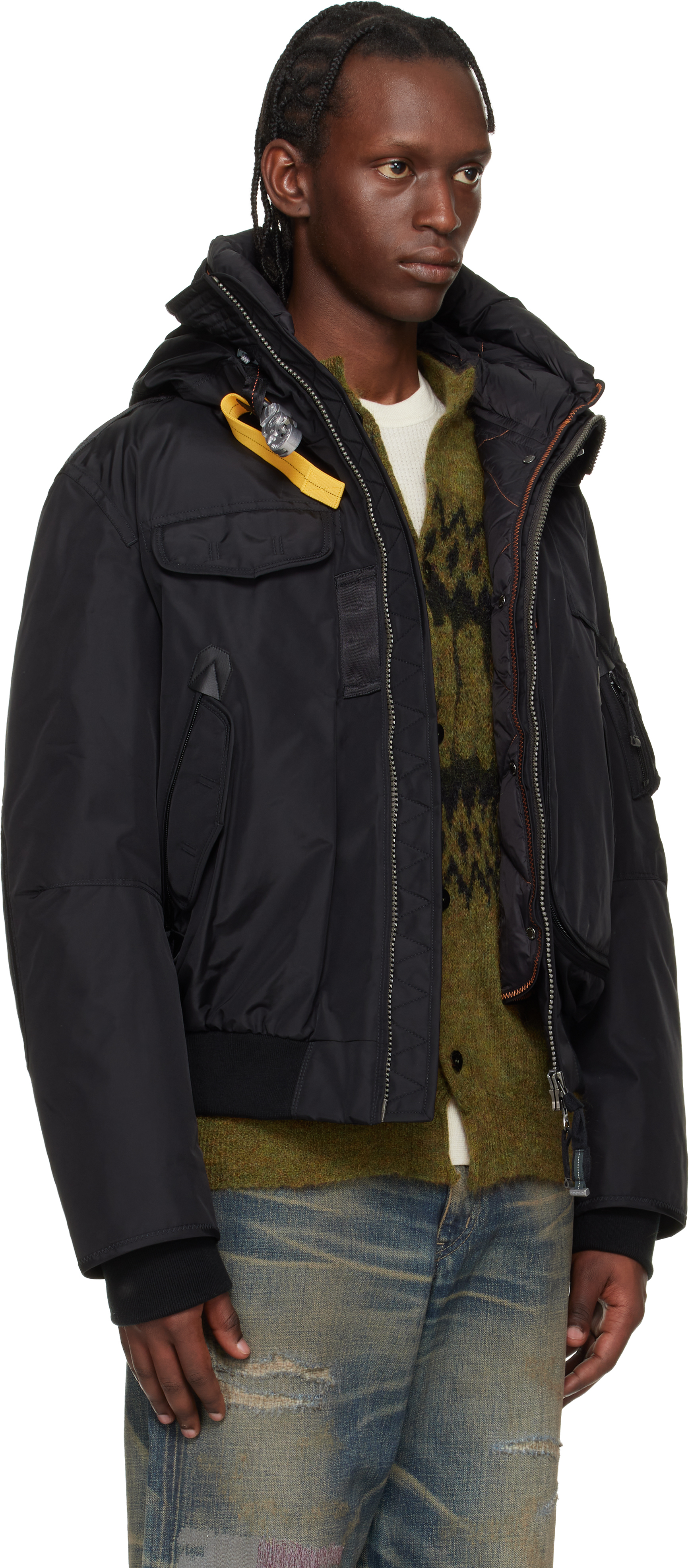 Black Gobi Hooded Down Jacket