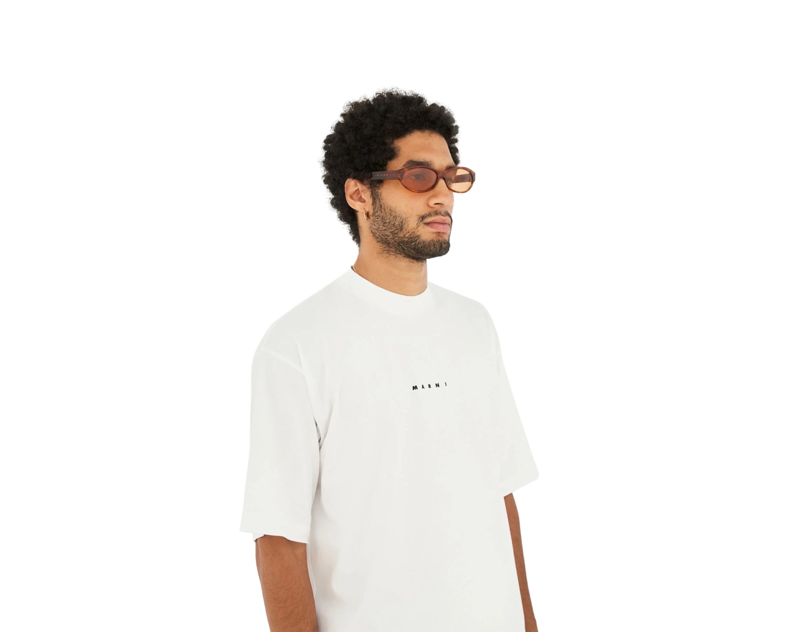 Marni Unisex Marni DYP Ouzoud Havana Sonnenbrillen Acetat Havanna Braun Geometrisch