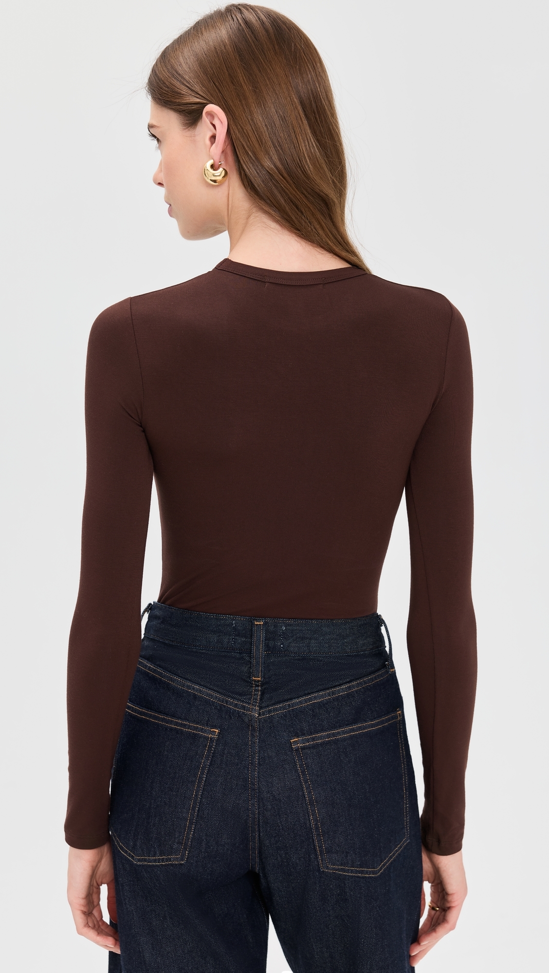 Hannah Thong Bodysuit Chocolate
