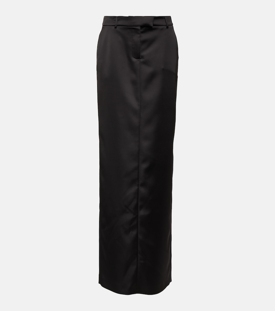 Satin maxi skirt
