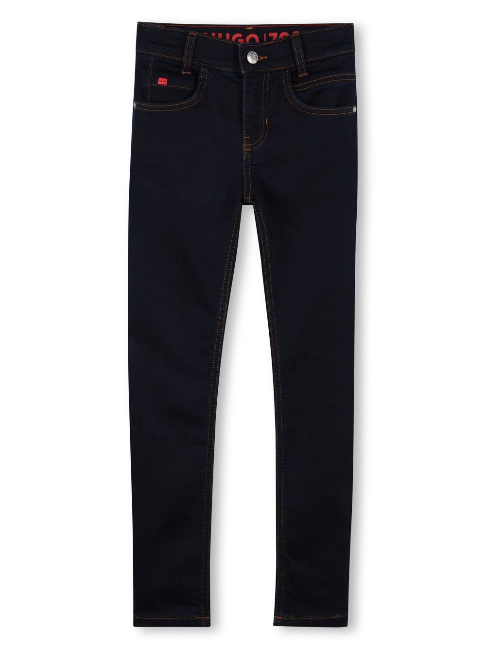Logo-patch tapered jeans - Black
