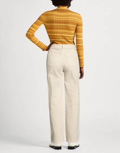 Woman Jeans Beige Size 2 Cotton, Lyocell, Elastane