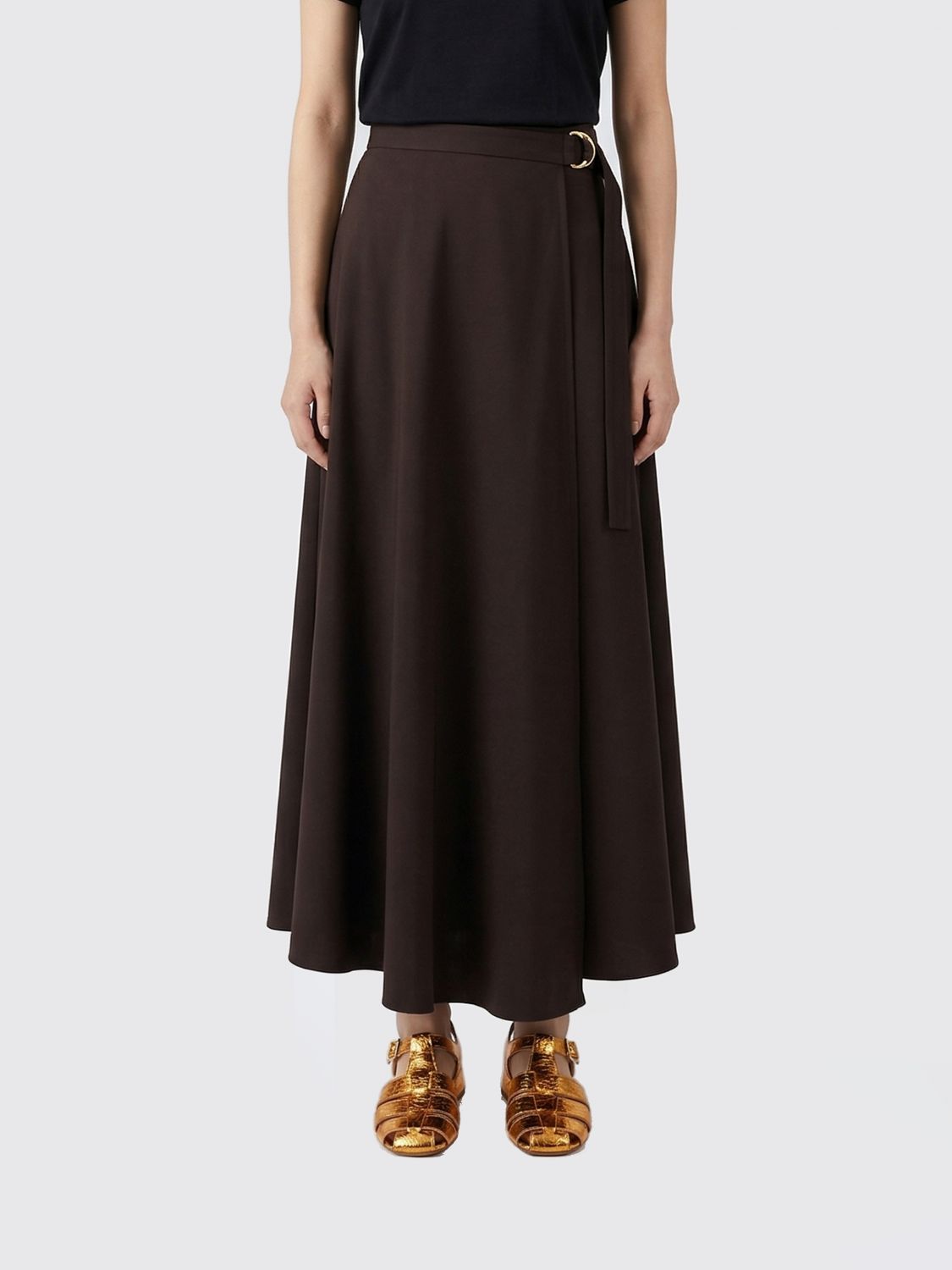 Skirt Woman color Brown