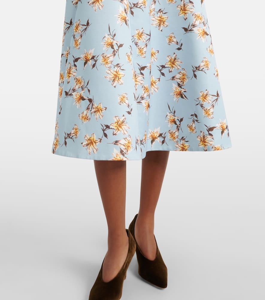 Ucellina floral midi dress