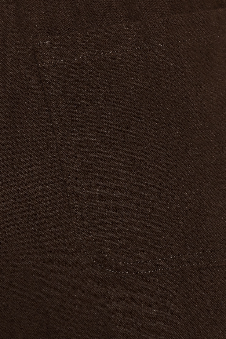 Clean Linen Mini Shorts - Brown - Women Clothing