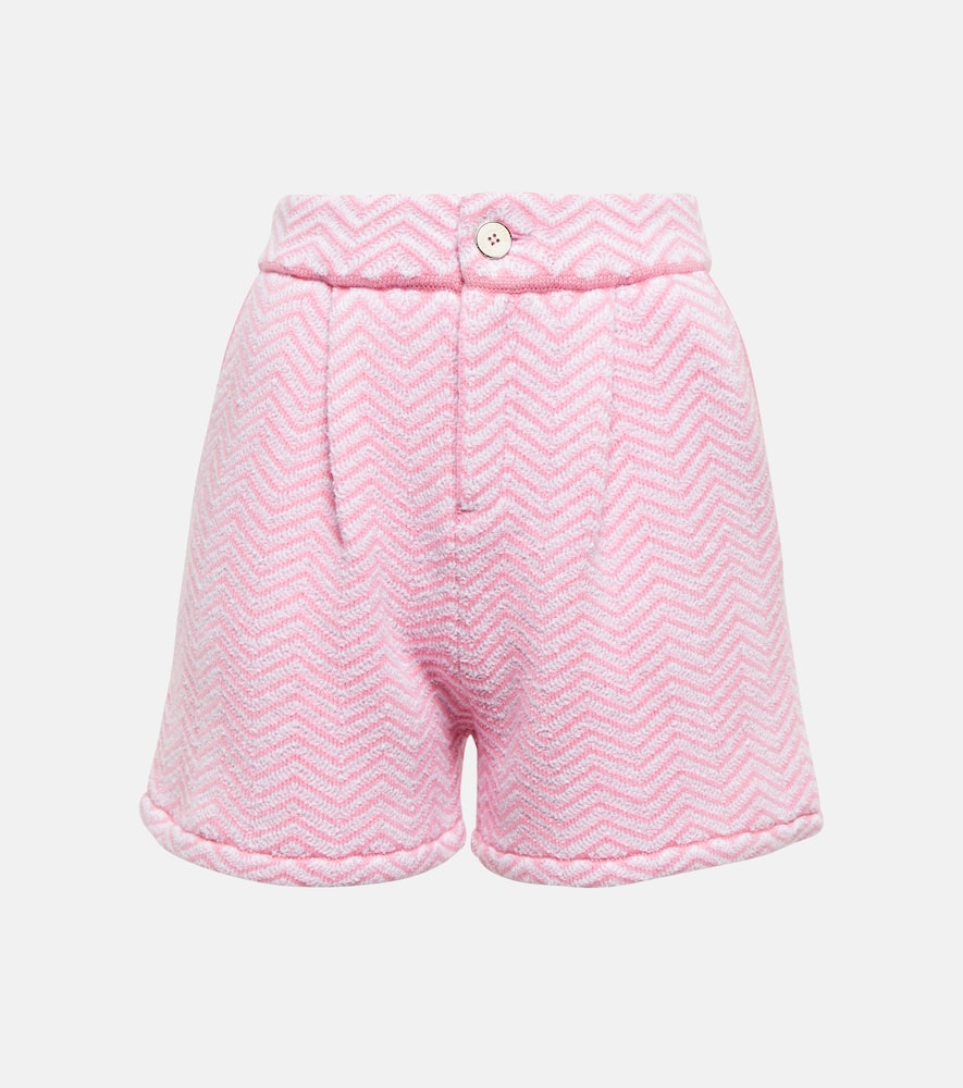 Barrie Cashmere and cotton-blend bouclé shorts