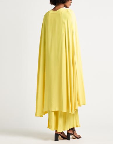 Woman Maxi dress Yellow Size 10 Viscose