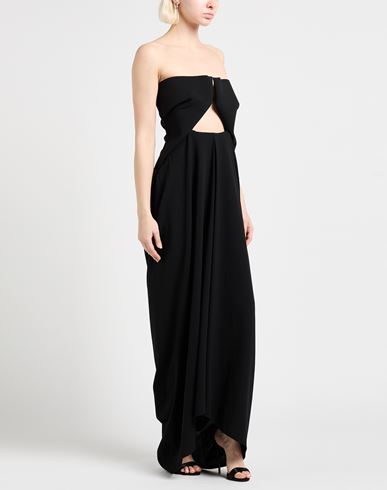 Woman Maxi dress Black Size 4 Wool