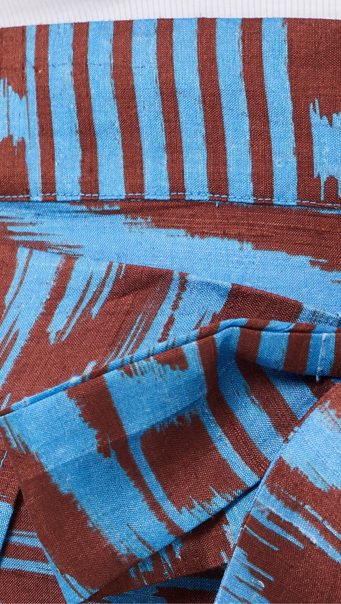 Two Panel Wrap Pants IKAT STRIPE MARBLE AZUL