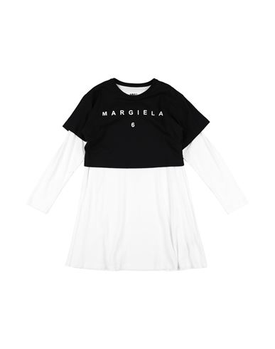 Mm6 Maison Margiela Kid Girl Kids' dress Black Size 10 Cotton