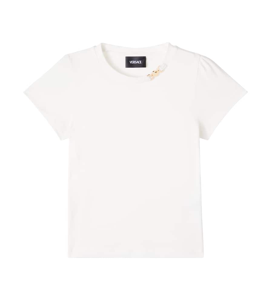 Embellished cotton jersey t-shirt