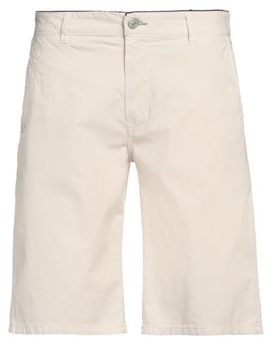 Man Shorts & Bermuda Shorts Cream Size 30 Cotton, Elastane