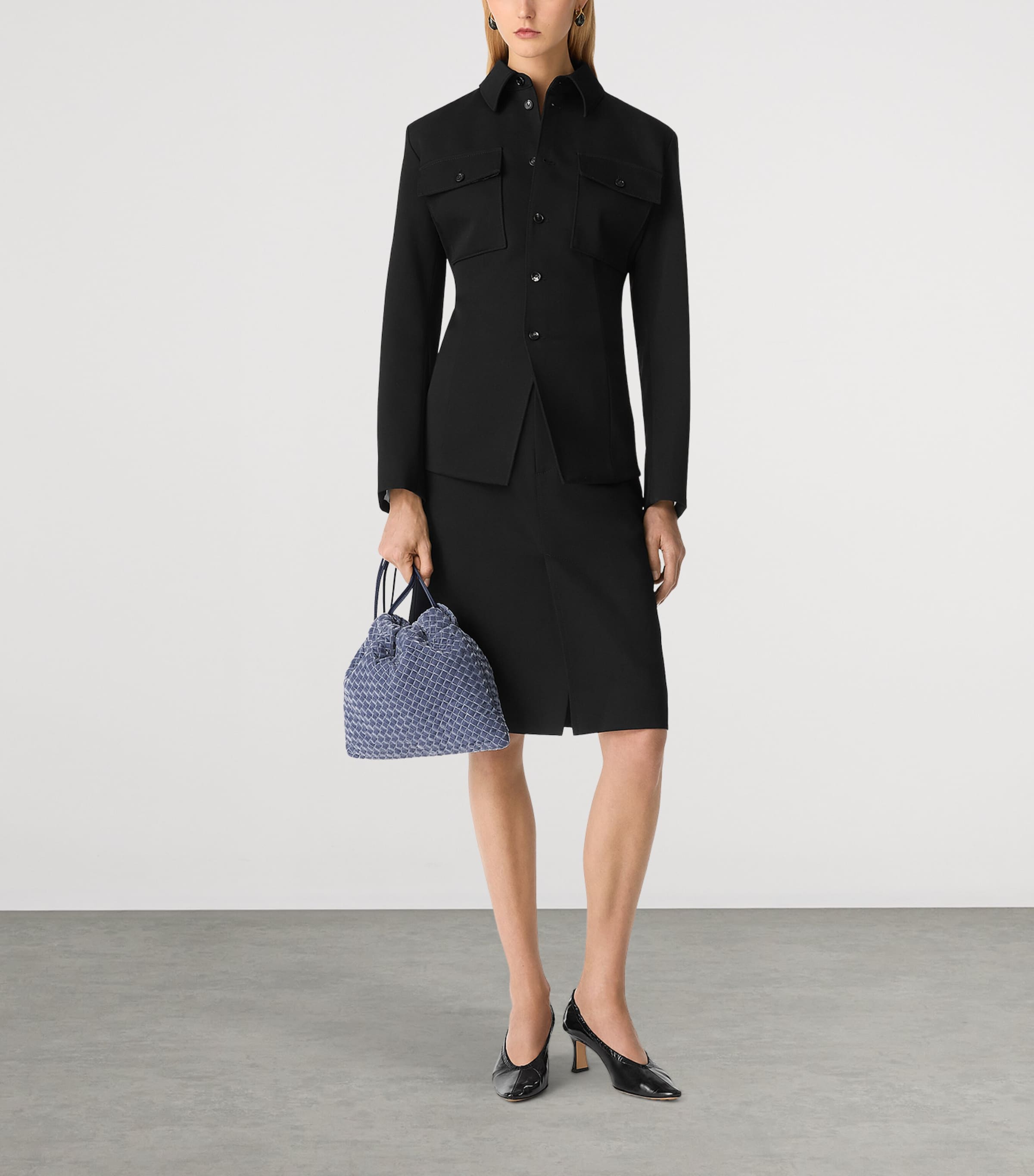 Velvet Lambskin Dustbag Shoulder Bag