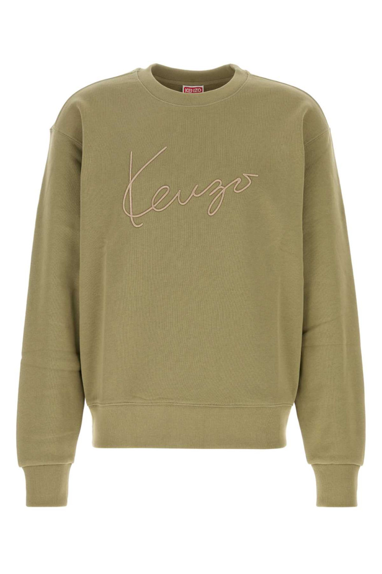Kenzo - cotton sweatshirt cuff detail and he