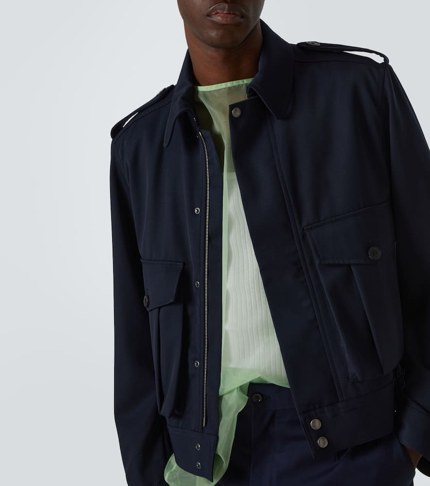 Wool gabardine jacket