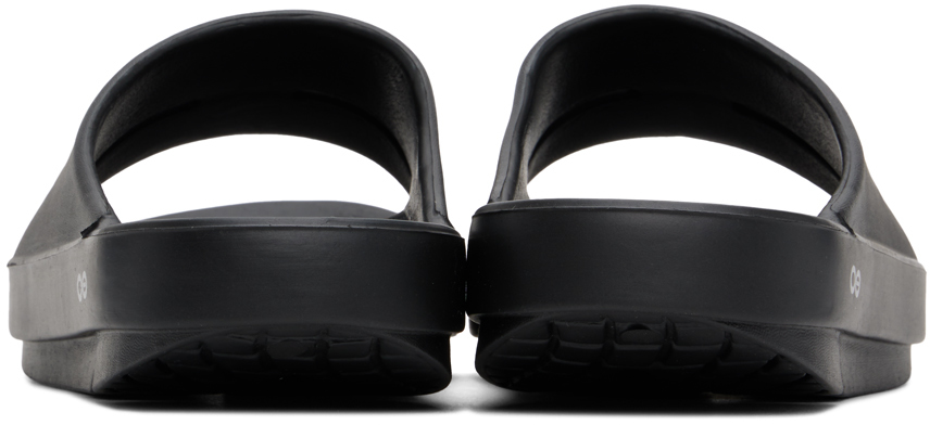 TAKAHIROMIYASHITA TheSoloist. Black OOFOS Edition Pool Slides