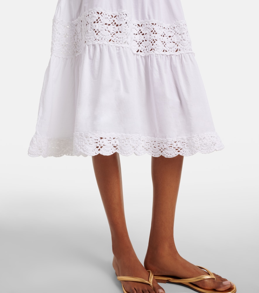 Manor crochet cotton midi dress