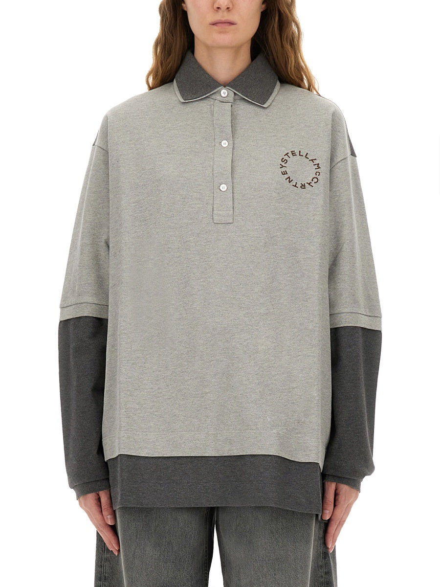 Long-sleeve Polo Top