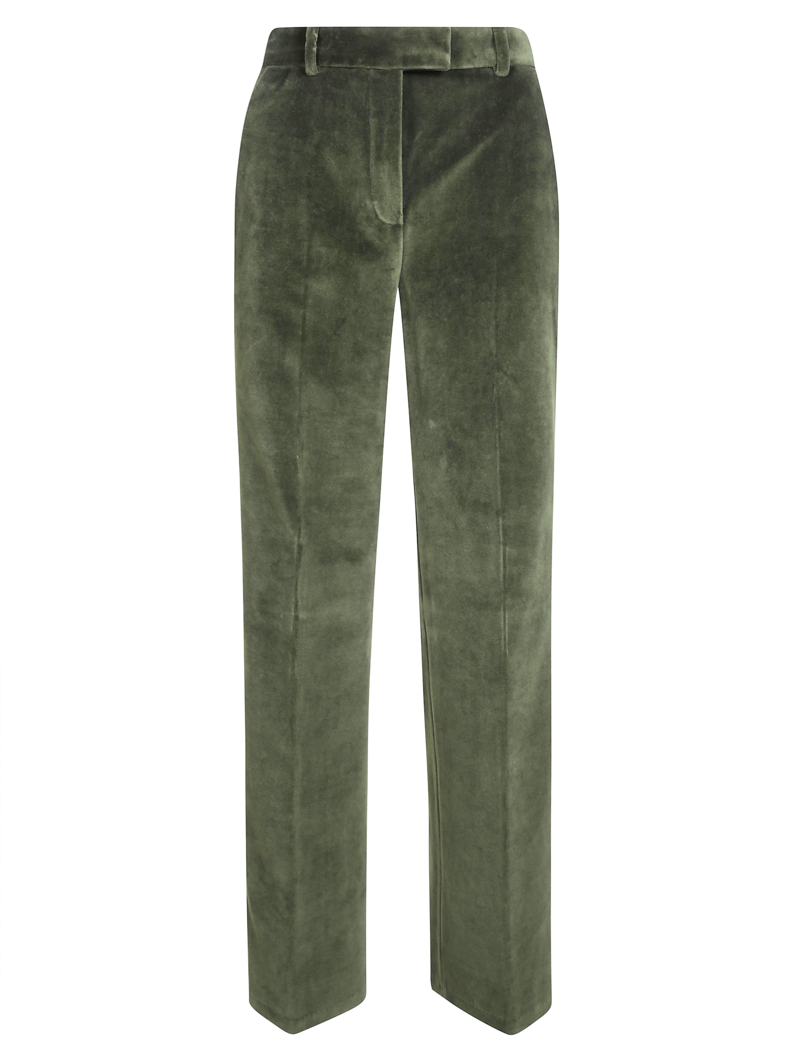 Women's Straight-Leg Velvet Pants