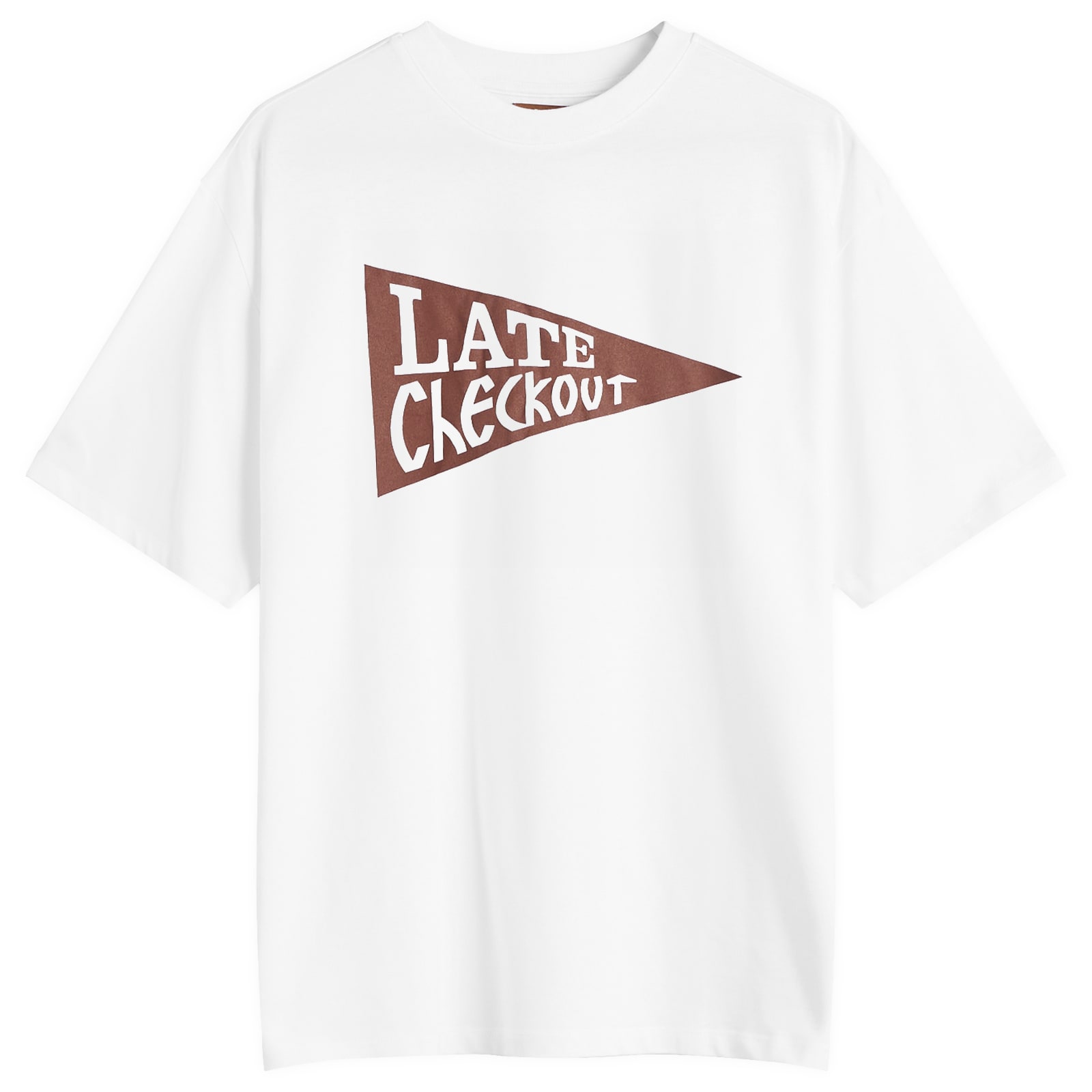 Men's Burgundy Flag T-Shirt in White