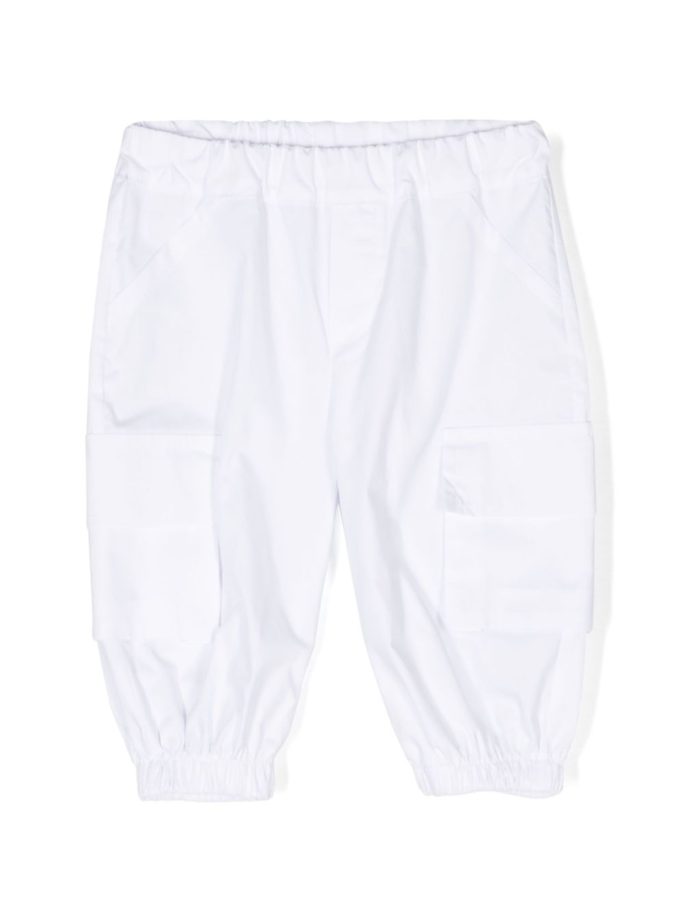 Mid-rise cargo trousers - White