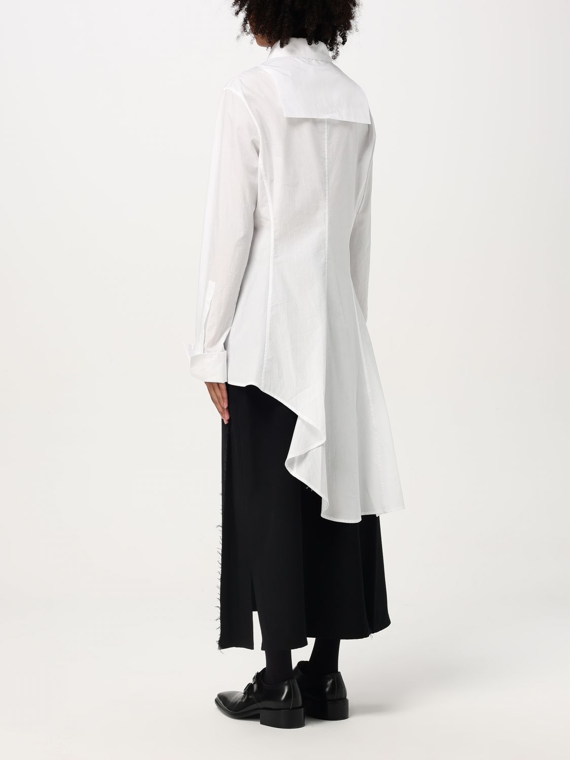 Draped shirt - White