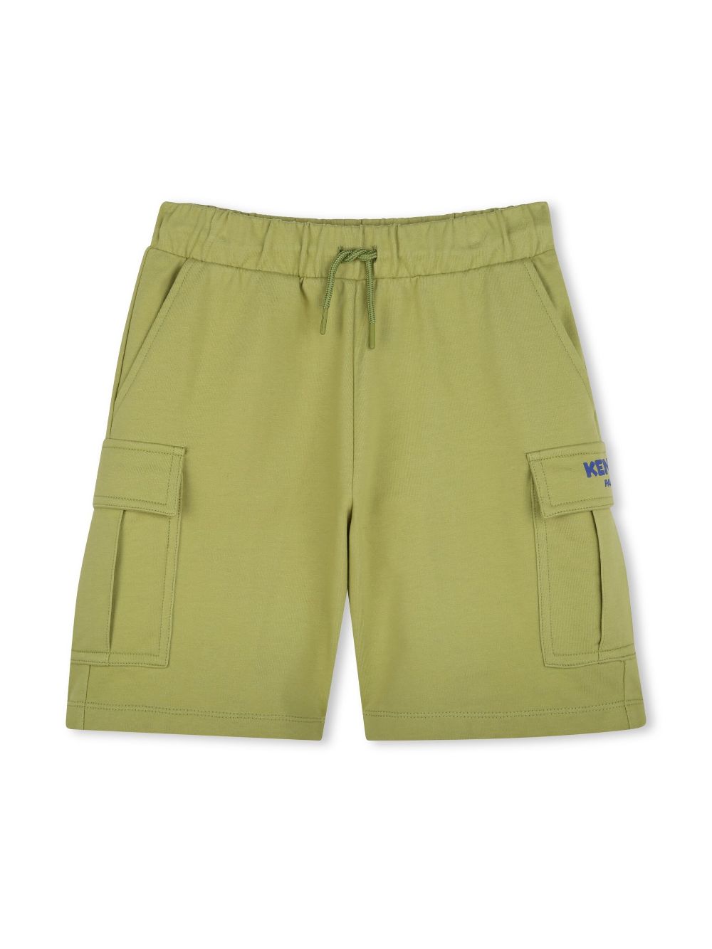 Logo-embroidered cargo shorts - Green