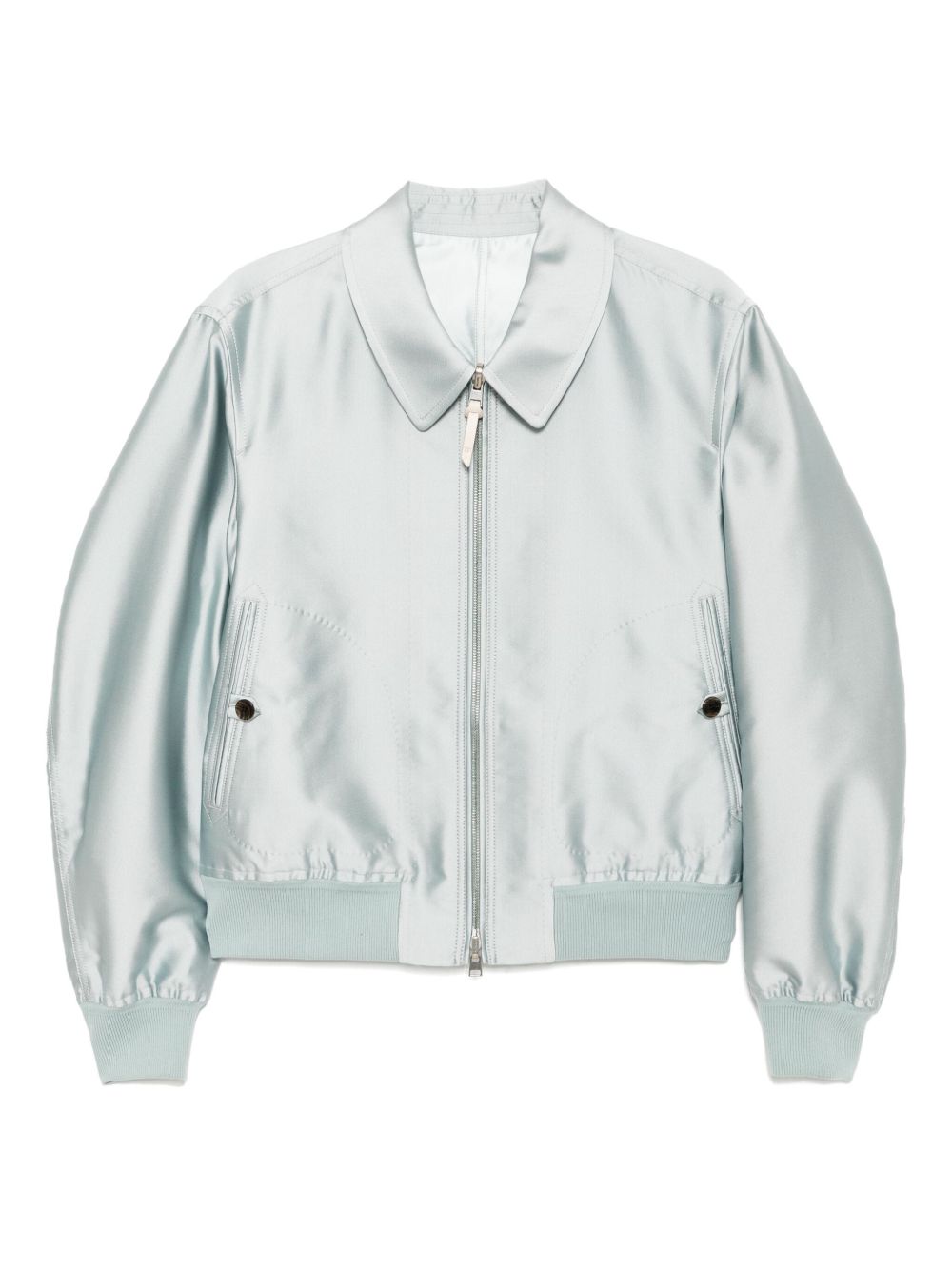 TOM FORD zip-up bomber jacket - Blue