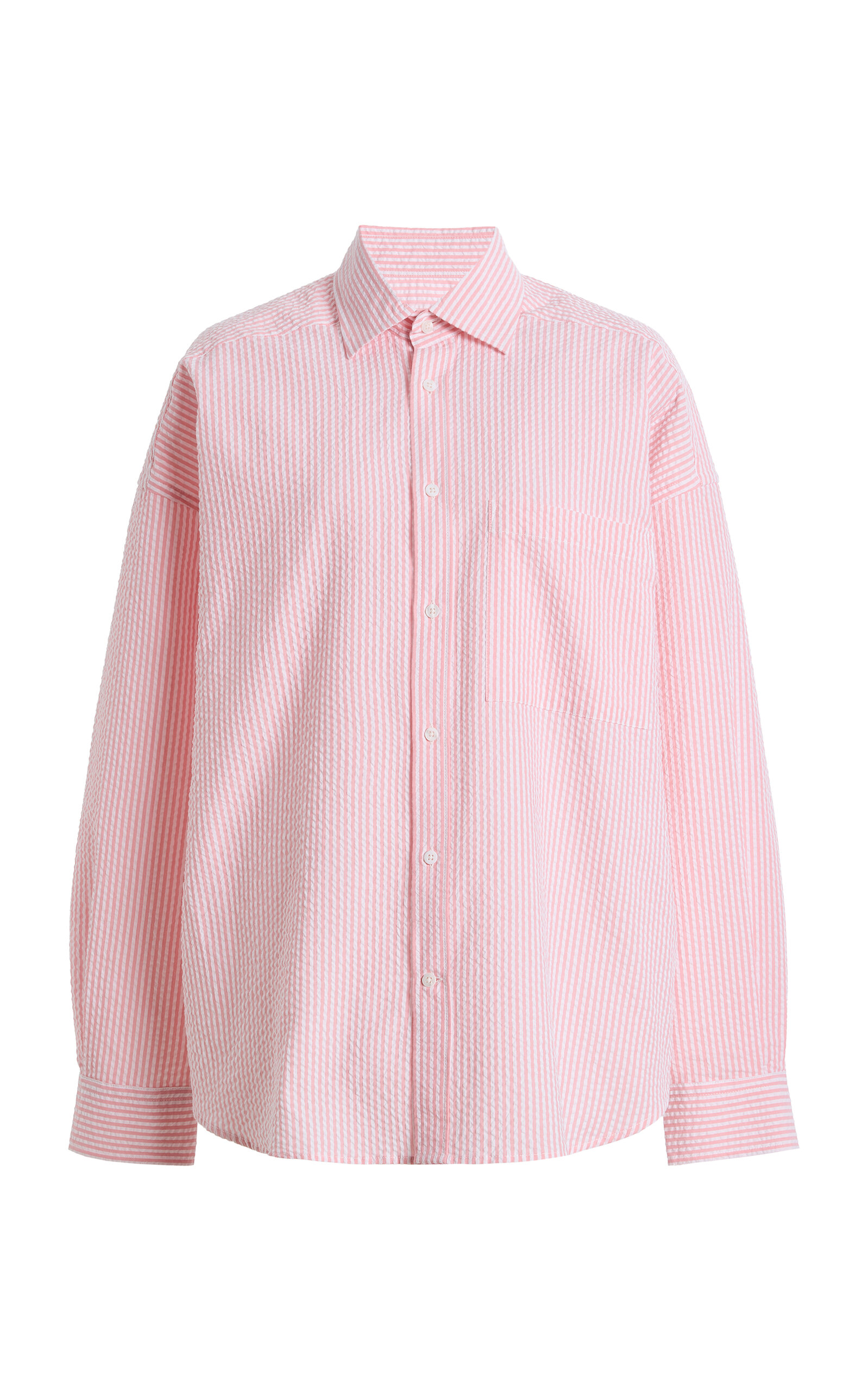 Exclusive The Weekend Striped Cotton Seersucker Shirt - Moda Operandi