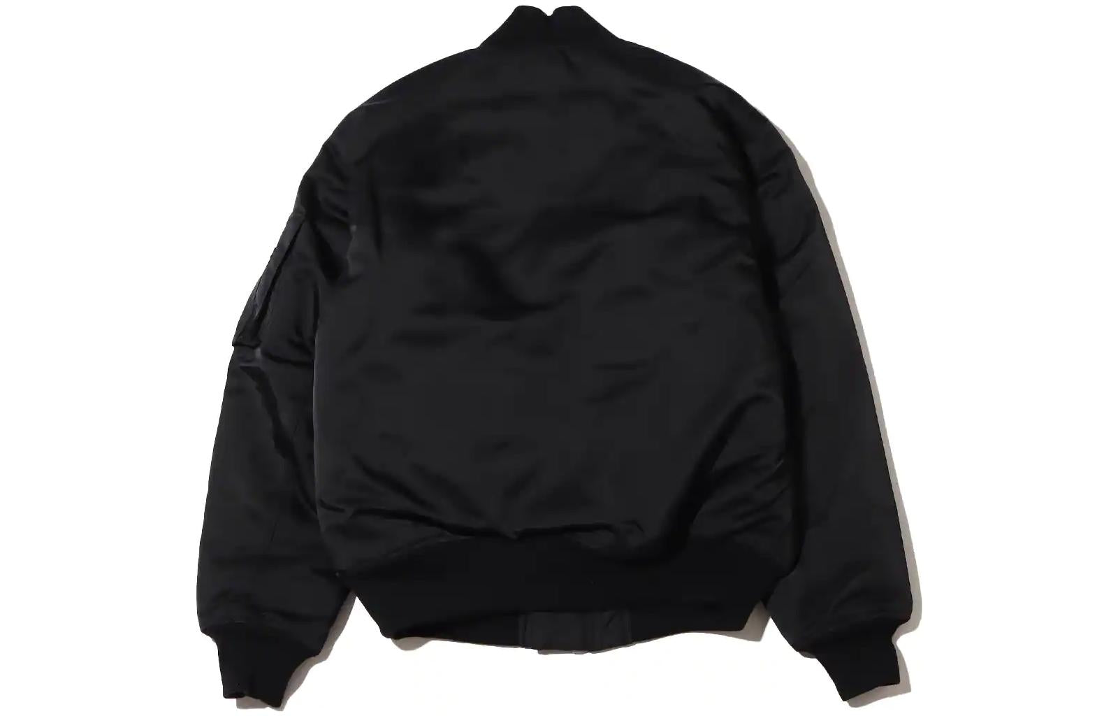 Essentials Statement Varsity Jacket 'Black'