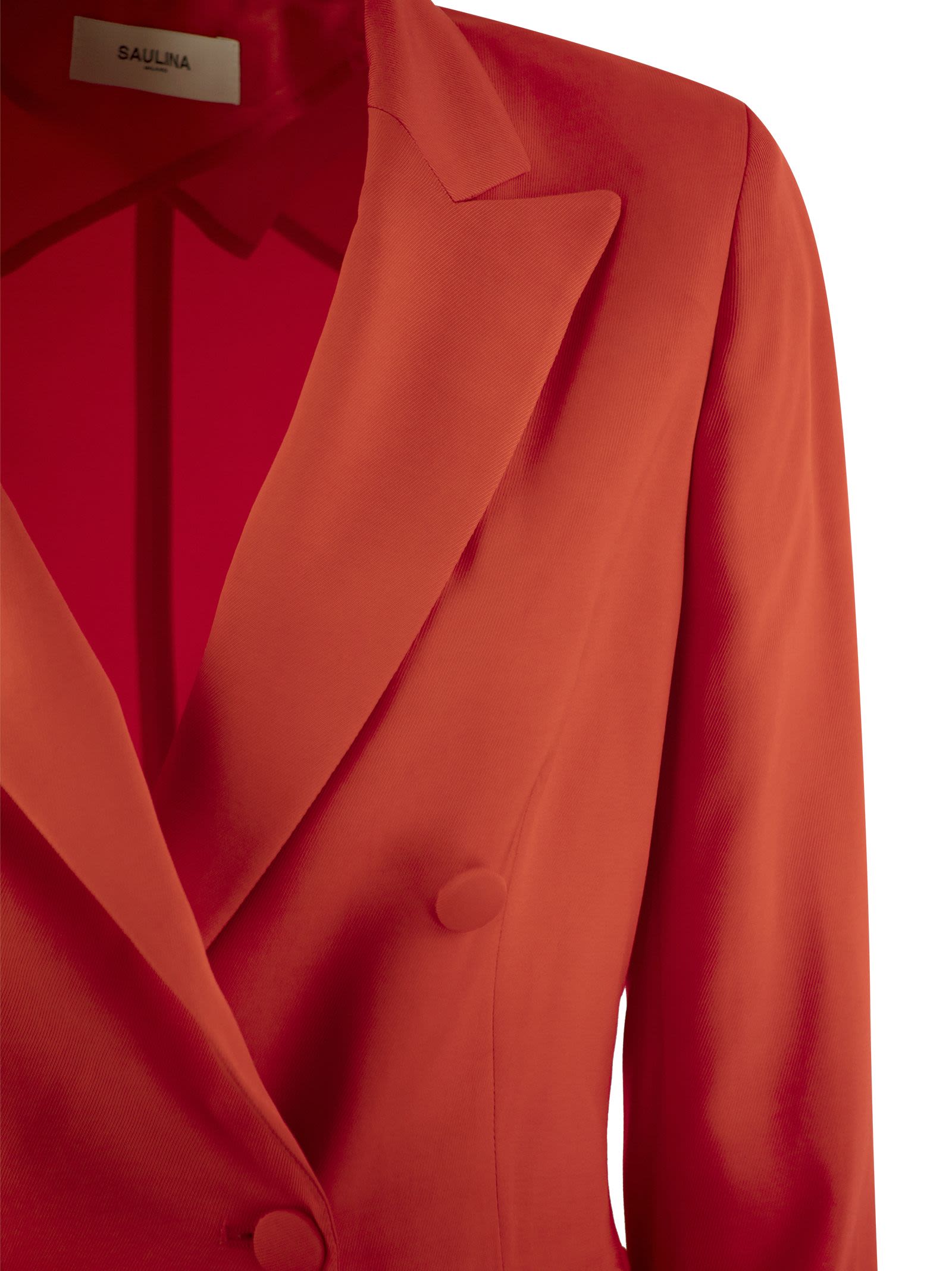 Saulina Anita Viscose Double Breasted Blazer