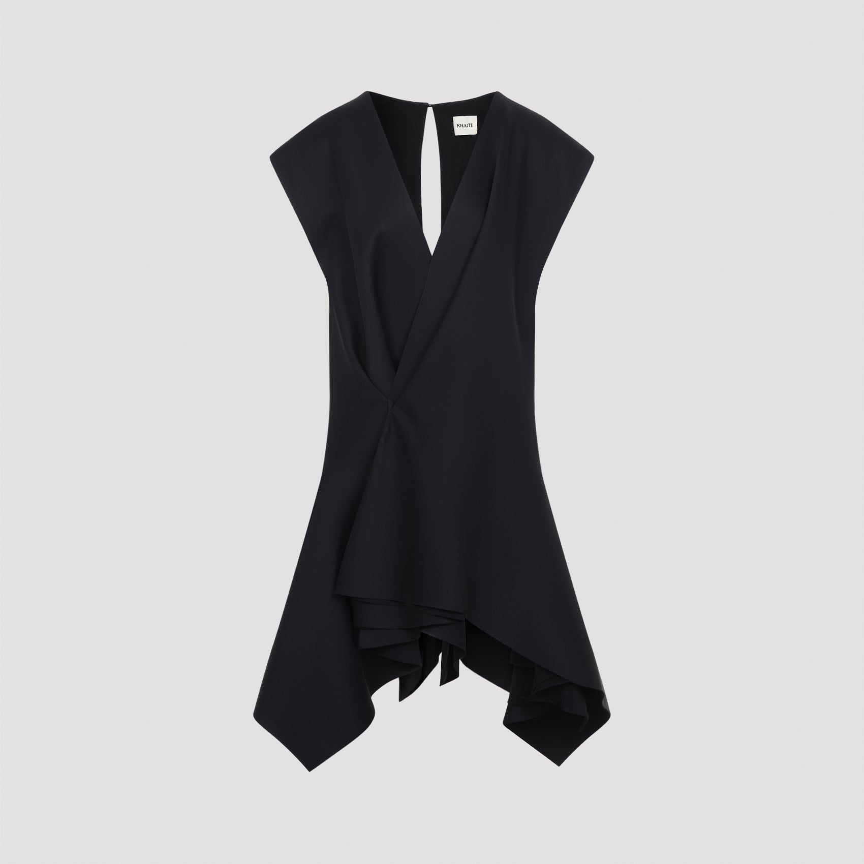 Slit-detail Sleeveless Midi Dress