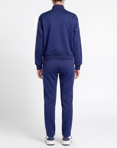 Woman Sweatshirt Blue Size L Cotton, Polyester