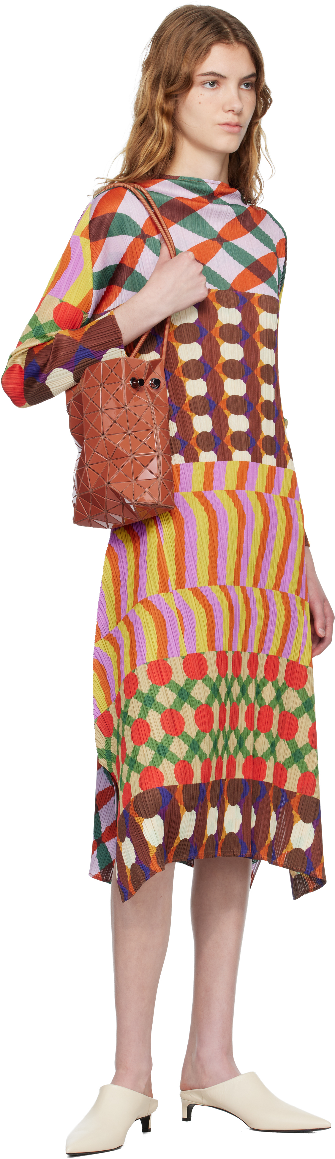 Multicolor Harmony Midi Dress