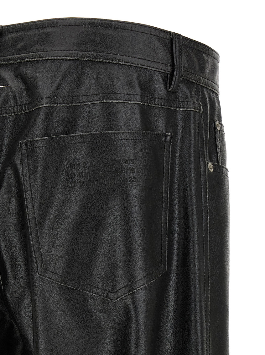 Black Relaxed Flat Front Pants