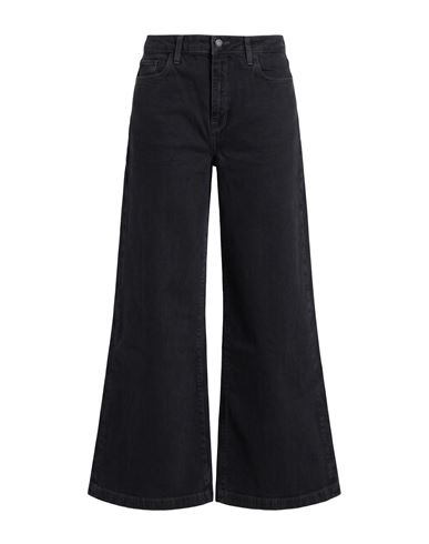 Woman Jeans Black Size 29 Cotton, Rubber
