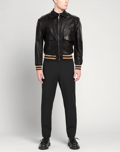 Man Jacket Black Size L Leather