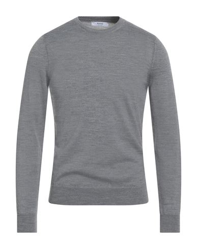 Man Sweater Light grey Size 36 Merino Wool