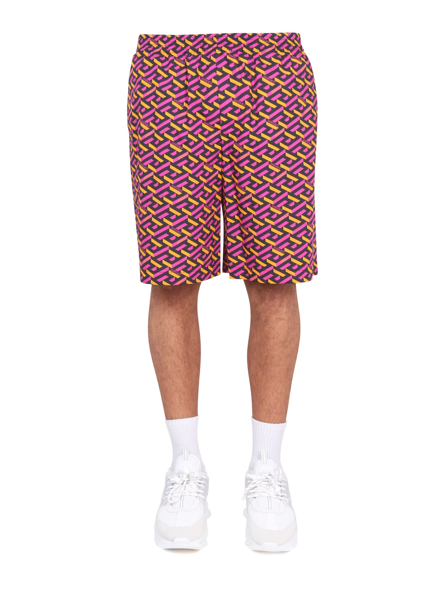 Logo geometric swim shorts