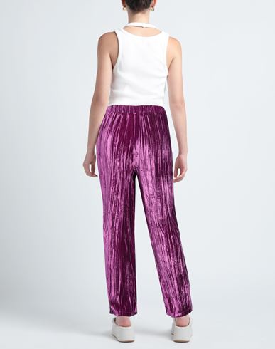 Sleep No More Woman Pants Purple Size L Viscose, Silk