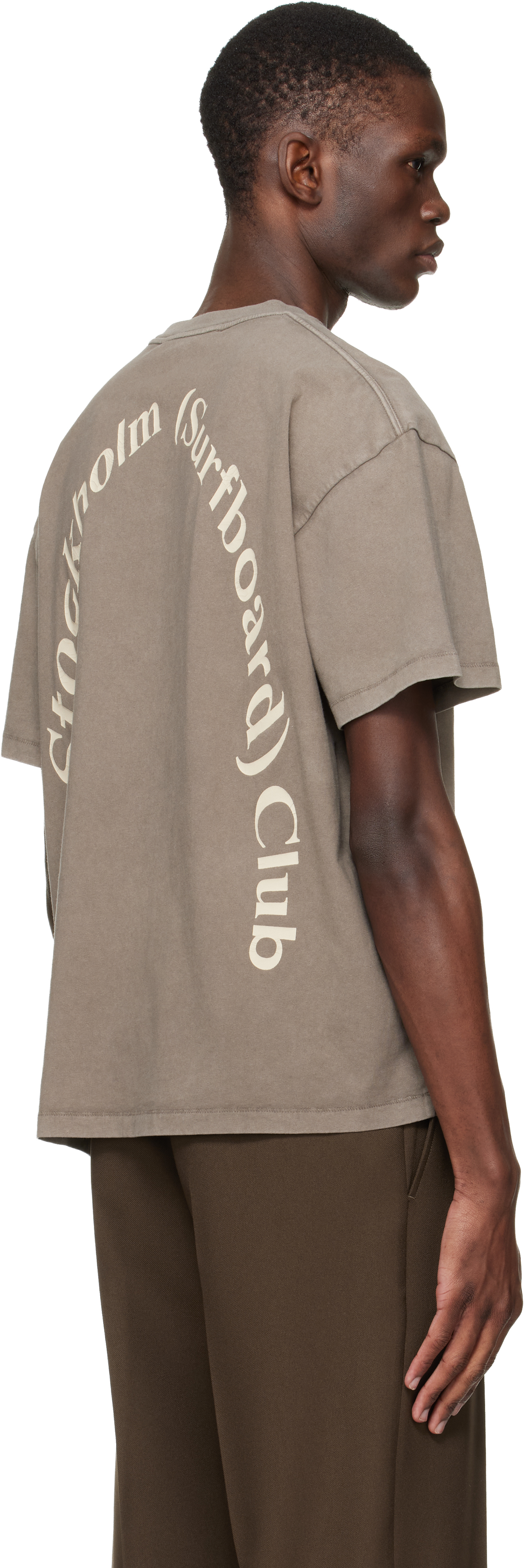 Taupe Back Logo T-shirt