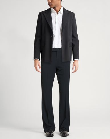 Man Pants Midnight blue Size 34 Virgin Wool, Elastane