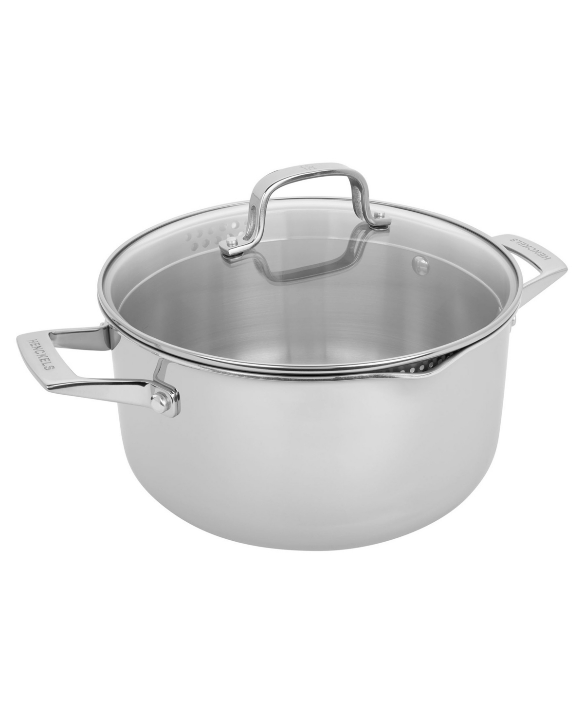 Clad H3 6 Qt Stainless Steel Dutch Oven with Lid - Stainless Steel