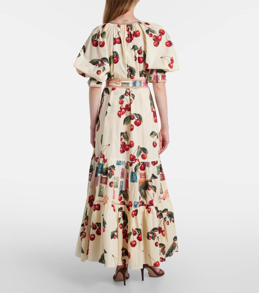 Notes From The Road printed cotton shirt dress