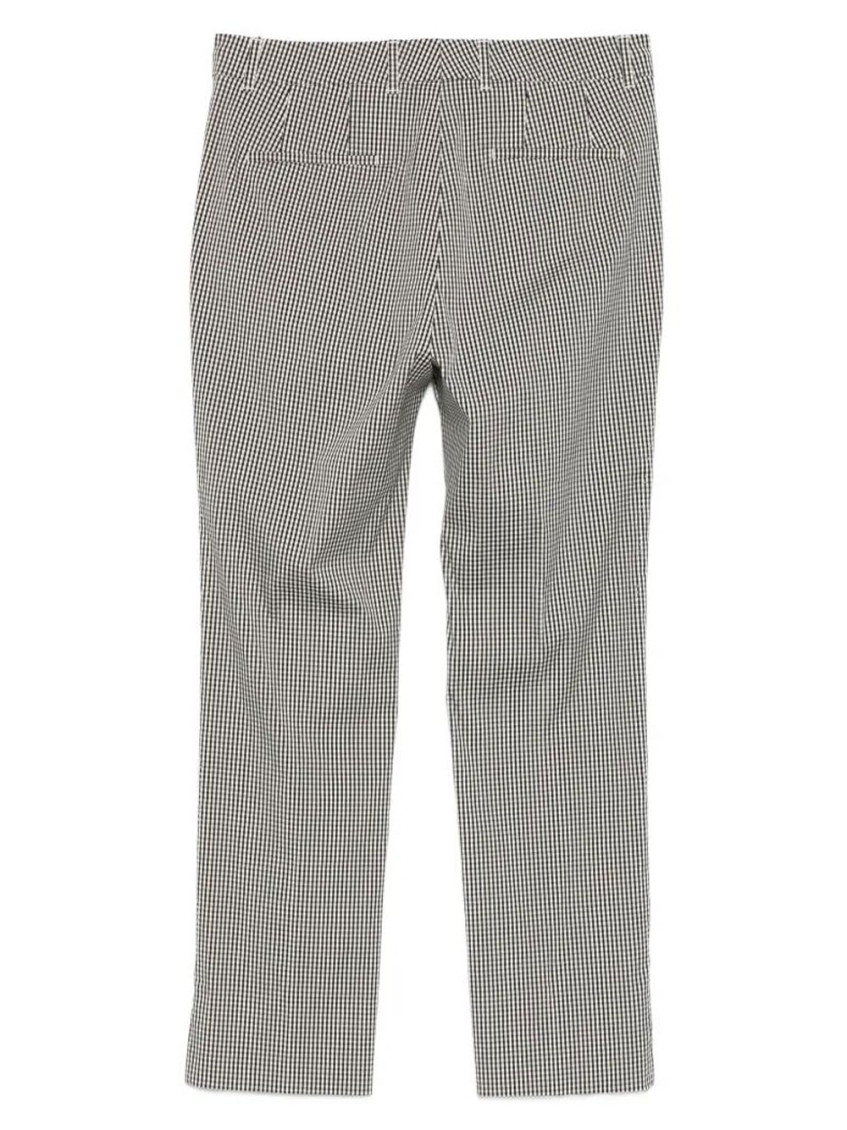 Black Check Straight Leg Trouser