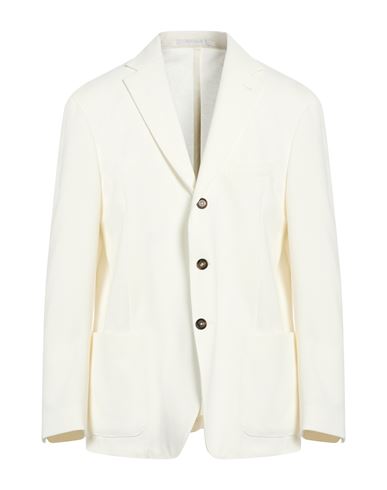 Man Blazer White Size 46 Cotton, Polyamide, Elastane