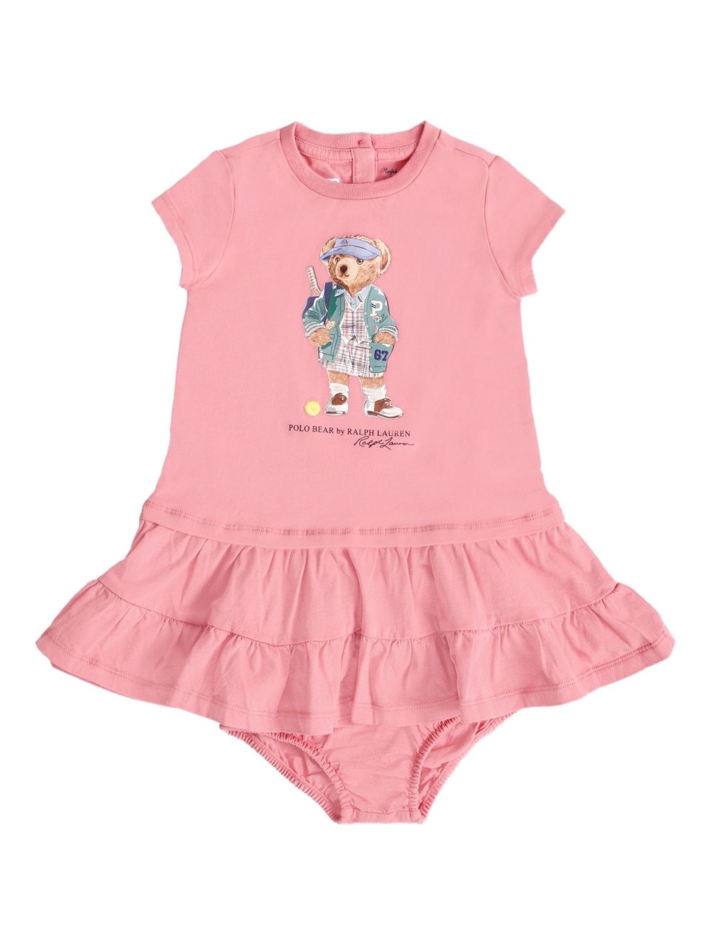 Polo Bear-print dress - Pink