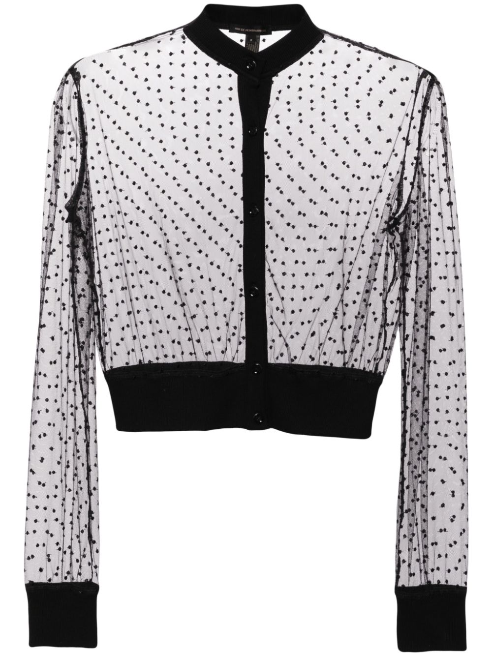 Merci long sleeve cardigan - BLACK